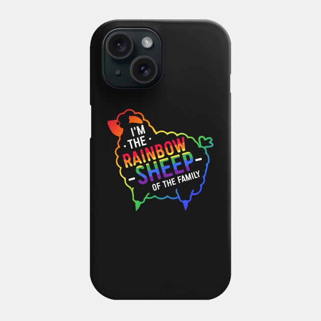 I'm the rainbow sheep LGBT Funny Phone Case by unaffectedmoor