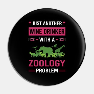 Wine Drinker Zoology Zoologist Pin