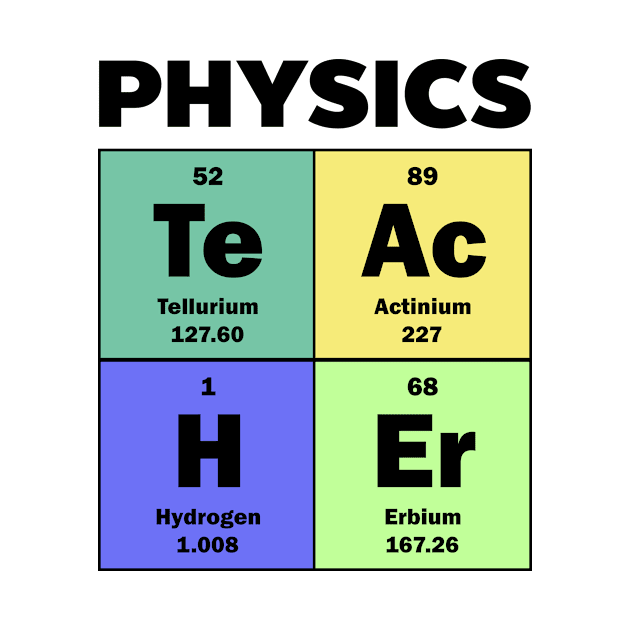 Physics Teacher Shirt | Periodic Table by Gawkclothing