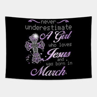 March Girl Tapestry