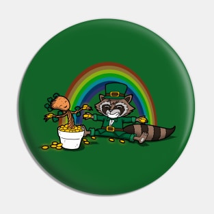 Saint Patrick's Day Superhero Dynamic Duo Leprechaun Pin