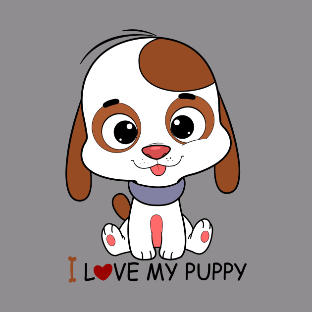 i love my puppy by nabilllll