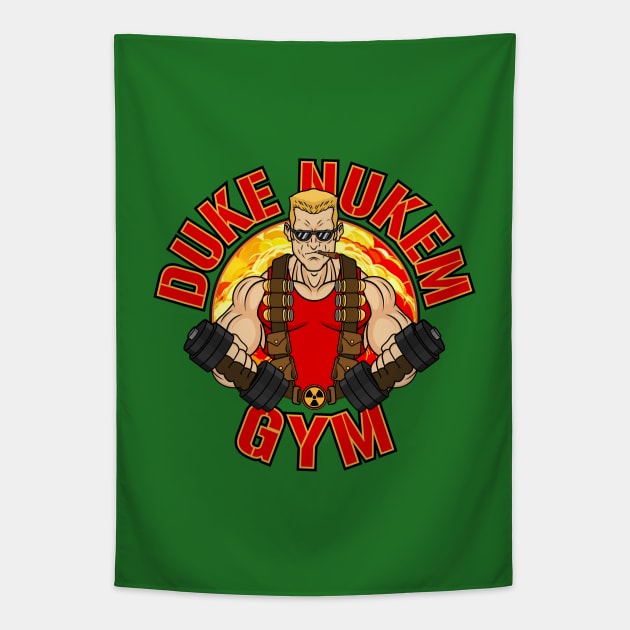 Nukem Gym Tapestry by Woah_Jonny