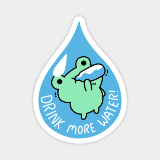 Drink more water - Froggy Magnet