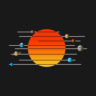 minimalist solar system T-Shirt