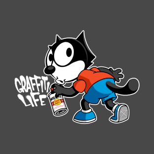 FELIX THE CAT - Graffiti (4 dark tees) T-Shirt