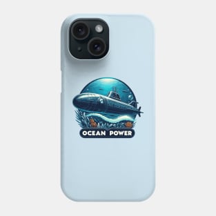 Submarine, Ocean Power Phone Case