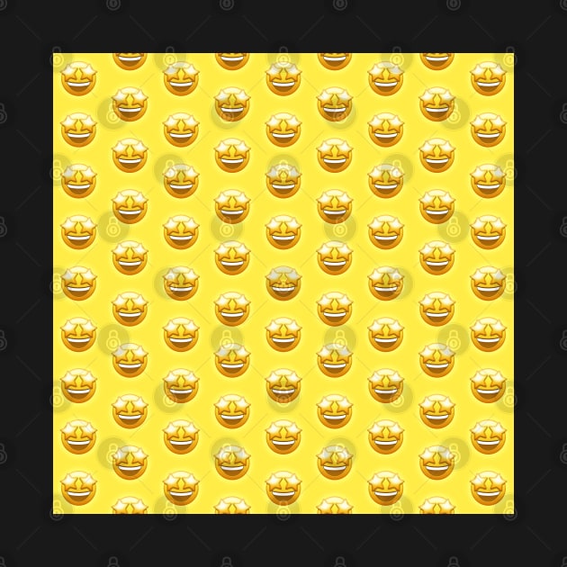 Star-Struck Emoji Pattern | Pop Art by williamcuccio