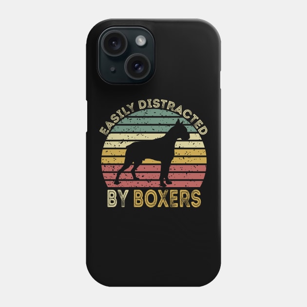 Easily Distracted By Boxers Phone Case by DragonTees