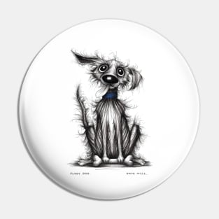 Fuzzy dog Pin