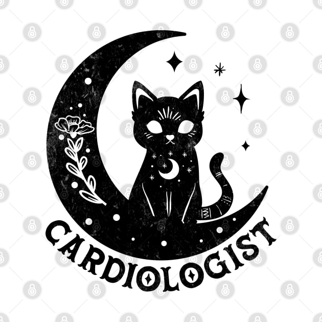 Cardiologist - Magical Cat On Moon Design by best-vibes-only