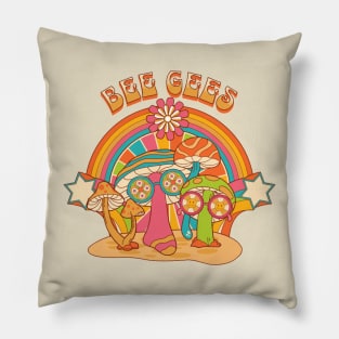 bee mushroom band Pillow