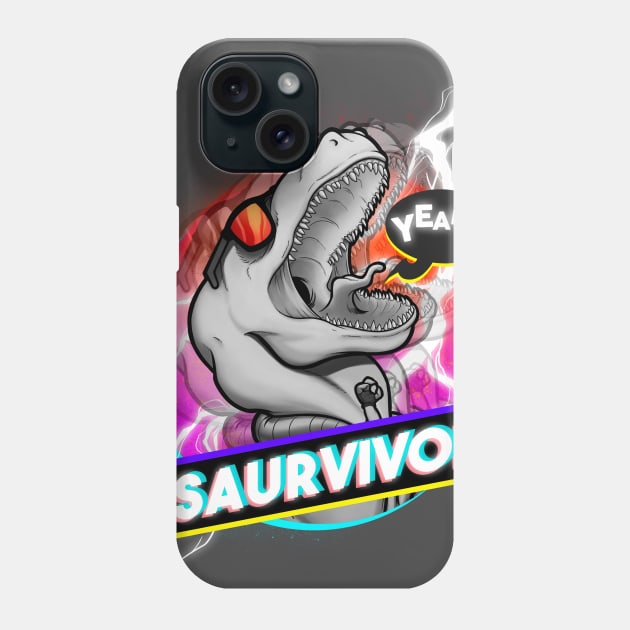 Saurvivor Phone Case by juanotron