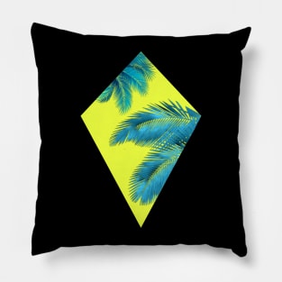 Palm tree icon-yellow Pillow