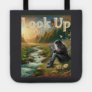 Look Up 3 - Drop the screen and be here now Tote