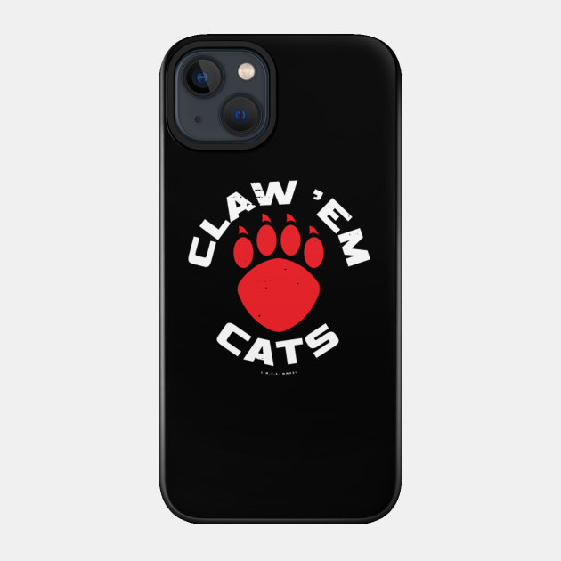 Cincinnati Bearcats - Vintage "Claw 'Em Cats" (Red and White) - Cincinnati - Phone Case