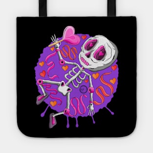 Cute Skeleton- I Got You - A Heart Lollipop - Día De Los Muertos Tote