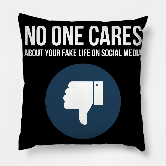 Social Media Fake Life Pillow by SNZLER