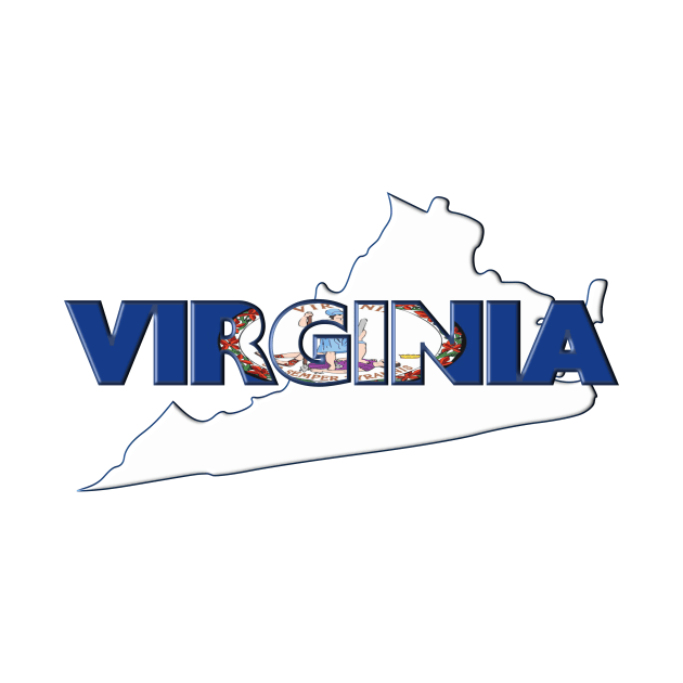 Virginia Colored State Letters by m2inspiration