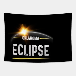 2024 Solar Eclipse oklahoma USA Totality Tapestry