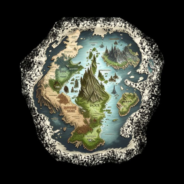 Fantasy Book - Fantasy Map by TriHarder12