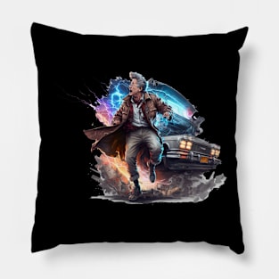 Back to the Future Concept Art Pillow