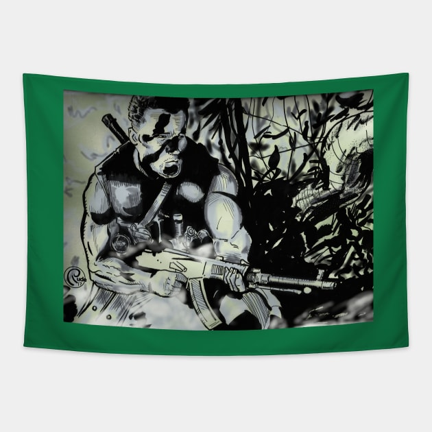 Get in the choppa! Tapestry by Rudeman