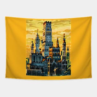 Castle Sunrise Tapestry