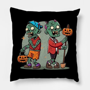 Zombie Trick of Treating Pillow