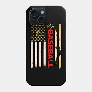 Lover American Flag Baseball Team Gift Phone Case