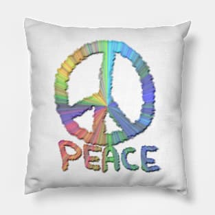 Rainbow Peace Pillow