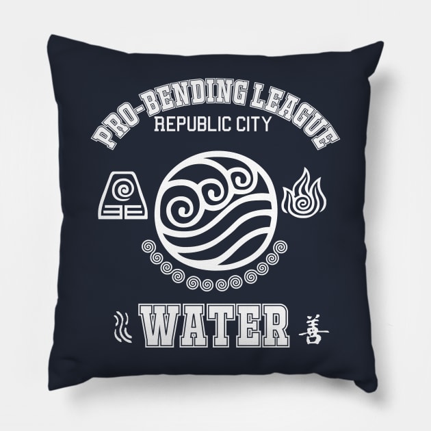 Professional Waterbender Pillow by Silentrebel