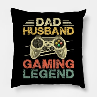 Gaming Gift Dad Daddy Husband Funny Gamer Video Game Pillow