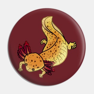 Copper axolotl mud puppy shirt Pin