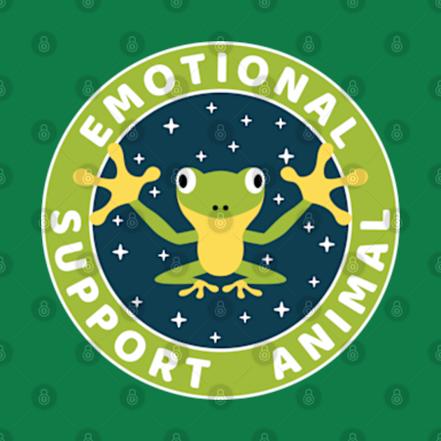 Discover Frogs Emotional Support Animal - Frog - T-Shirt