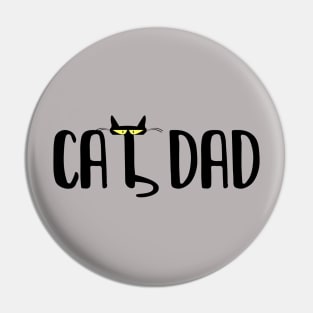 Cat Dad Father's Day Gift Pin