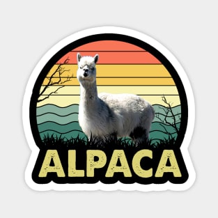 Peruvian Pals Chic Tee Honoring the Heritage of Alpacas Magnet