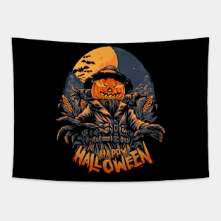 Scarecrow Halloween Tapestry