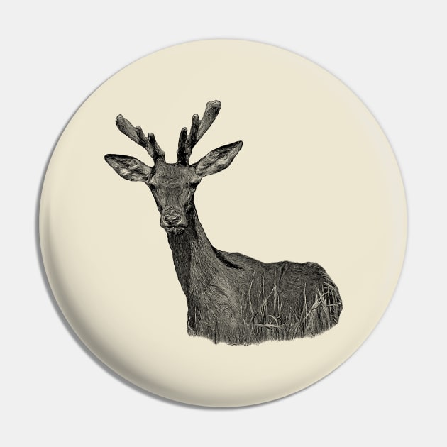 Red deer Pin by Guardi