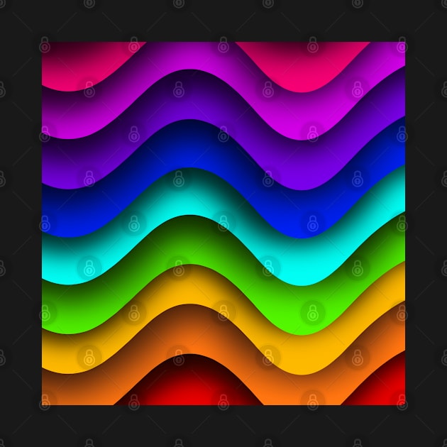 Rainbow Wave by SarahsDigiArt