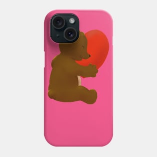 Teddy hug and love you Phone Case