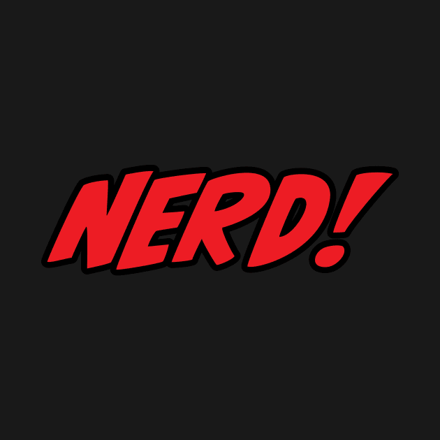 NERD! Black & Red Atl Logo by Ed Johnson Presents NERD! Merch