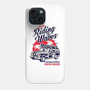 Retro 75 Mile Beach Australia Surfing Paradise Souvenirs Phone Case