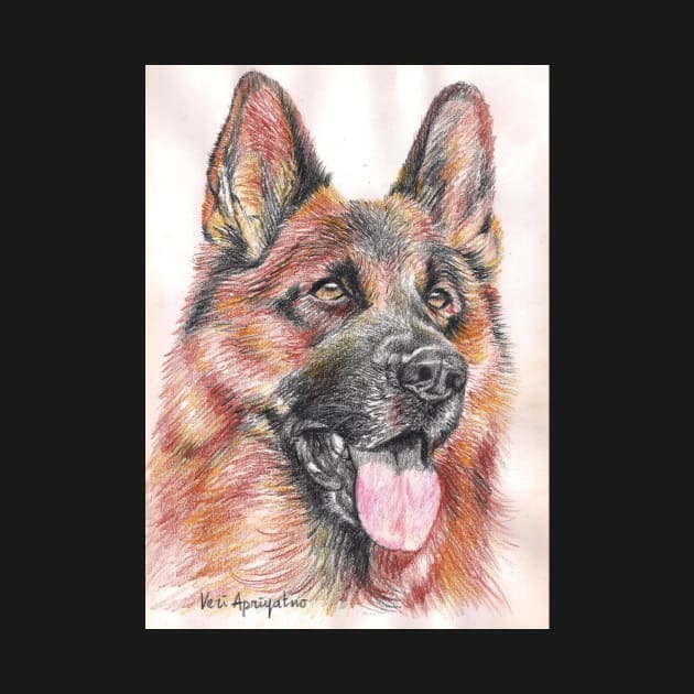 German Shepherd by VeriArt