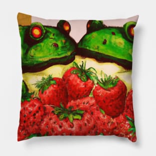 Valentine's Froggies Pillow