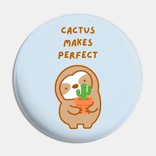 Practice Makes Perfect Sloth Pin