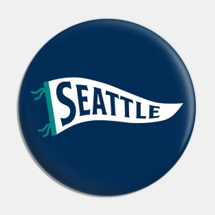 Seattle Pennant - Navy Pin