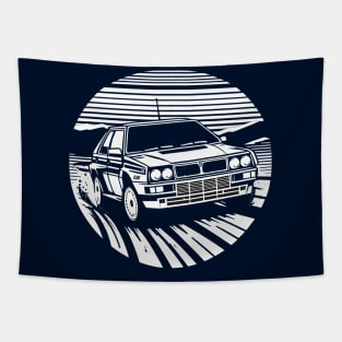 Lancia Delta Integrale Rally Car Tapestry