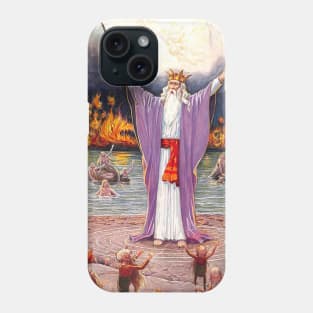 Ceremonial Magician Commands All of the Elemental Creatures Phone Case