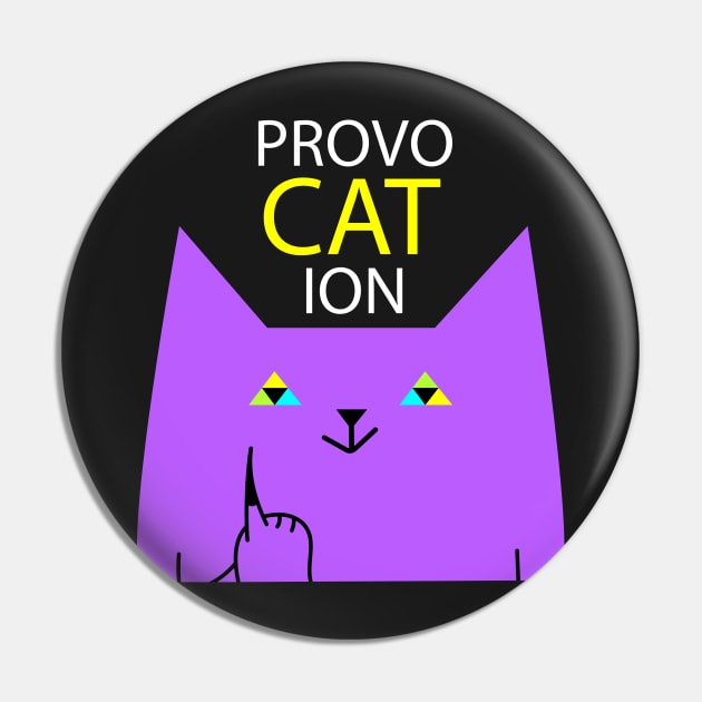 Provocative cat Pin by spontania